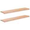 vidaXL Raamkozijnen 2 st Naturel 110 x 30 x 2 cm Massief beukenhout
