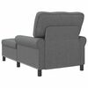 vidaXL Chaise Lounge met kussen Donkergrijs 91 x 157 x 91 cm Stof