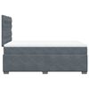 vidaXL Boxspring met matras fluweel donkergrijs 120x190 cm