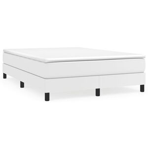 vidaXL Boxspring bed kunstleer wit 140x200 cm