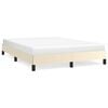 vidaXL Bedframe kunstleer cr&egrave;mekleurig 140x200 cm