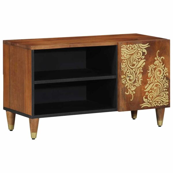 vidaXL TV-kast Honingbruin 80 x 33 x 46 cm Massief Mango Hout