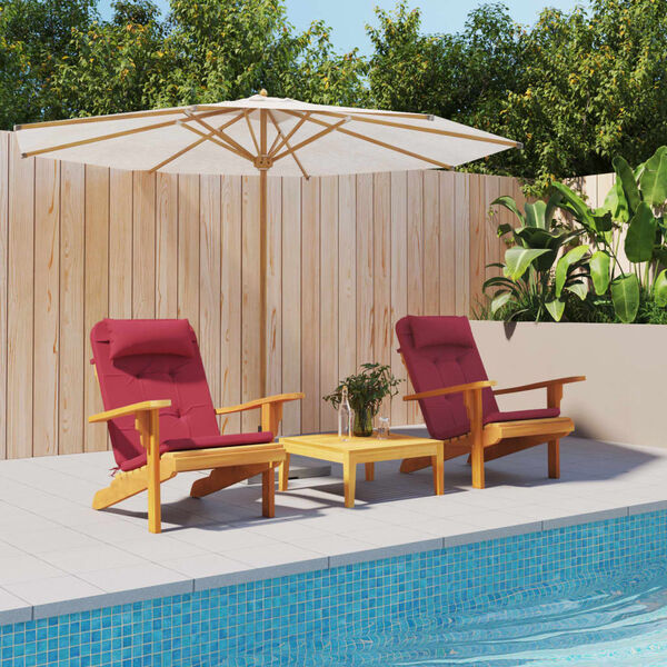 vidaXL Stoelkussens 2 st Adirondack oxford stof wijnrood