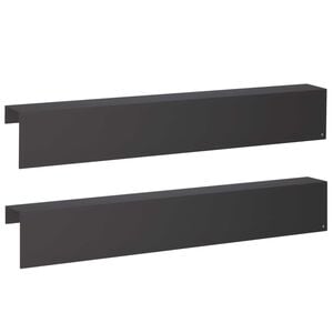 vidaXL Afdekprofiel voor tuinafboording 2 st 100 x 10 x 15 cm Staal