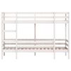 vidaXL Stapelbed 75x190 cm massief grenenhout wit