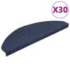 vidaXL Trapmatten zelfklevend 30 st 65x22,5x3,5 cm blauw