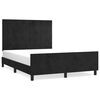 vidaXL Bedframe zonder matras 140x190 cm fluweel zwart