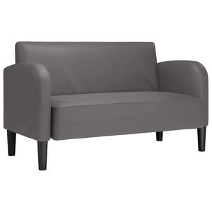 vidaXL Loveseat bank 110 cm kunstleer grijs