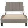 vidaXL Bedframe zonder matras "Hanko" 90x190 cm stof taupe