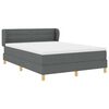 vidaXL Boxspringbed met matras Donkergrijs 140 x 200 cm Stof