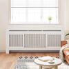 vidaXL Radiatorafdekking 2 pcs Wit 205 x 20,5 x 81,5cm Bewerkt hout