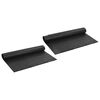 vidaXL Gewelfde Drainageplaat 2 st Zwart 1 x 20 m HDPE