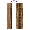 vidaXL Opbergkast 3 pcs Oudhout 30 x 42,5 x 225 cm