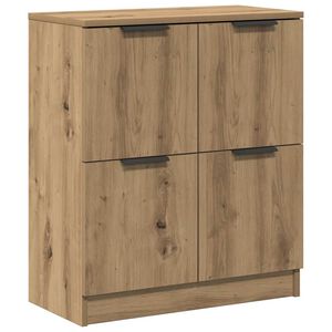 vidaXL Dressoir 60x30x70 cm bewerkt hout artisan eikenkleurig