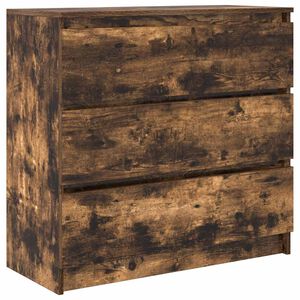 vidaXL Dressoir 80x35x76 cm spaanplaat gerookt eikenkleurig