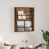 vidaXL Tijdschrift Rek met plank Oudhout 60 x 12 x 70 cm Bewerkt hout
