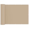 vidaXL Balkon Privacy Scherm 150 x 200 cm Stof met PU-coating Beige