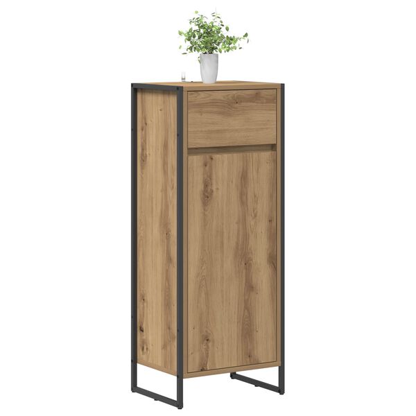 vidaXL Badkamer Kast Ambachtelijk eiken 40 x 30 x 100 cm Bewerkt hout