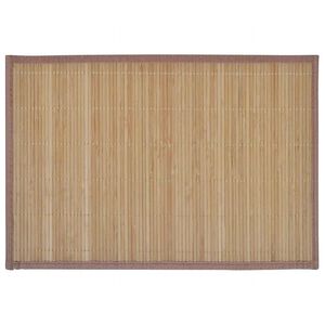 vidaXL 6 st Placemats 30x45 cm bamboe bruin