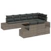 vidaXL Tuin Sofa Set 9 st Grijs poly rattan