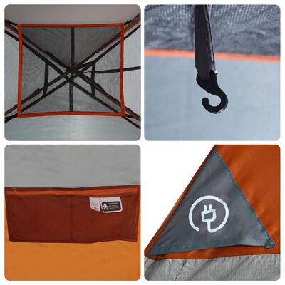 vidaXL Tent 4-persoons waterdicht oranje