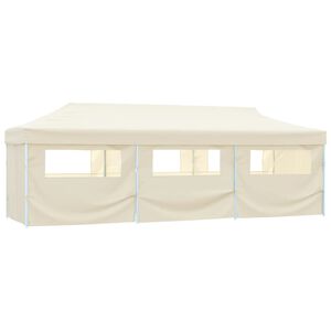vidaXL Vouwtent pop-up met 8 zijwanden 870x291x315 cm cr&egrave;me