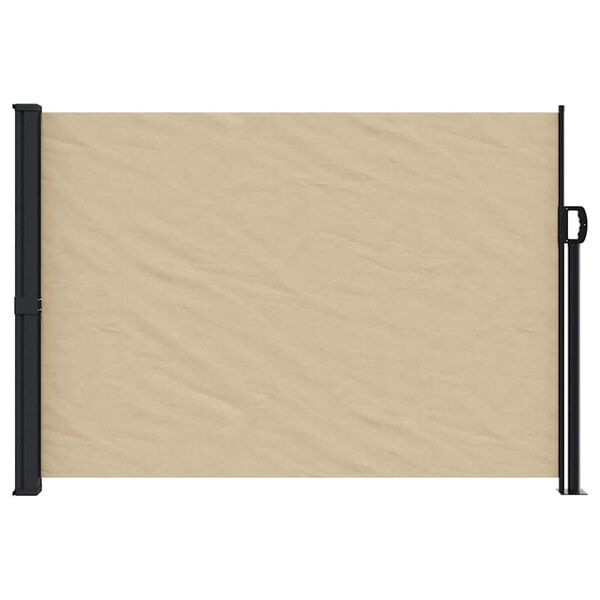 vidaXL Windscherm uittrekbaar 140x500 cm beige