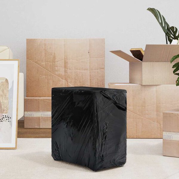 vidaXL Stretchfilm 6 st 23 &mu;m 50 cm x 300 m zwart