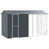 vidaXL Vogelkooi Antraciet 430 x 208 x 247 cm Gegalvaniseerd staal