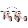 vidaXL Loopfiets voor kinderen 2-in-1 roze