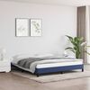 vidaXL Bedframe zonder matras stof blauw 180x200 cm