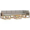vidaXL Buiten bankenset 8 pcs Wit en Lichtgrijs
