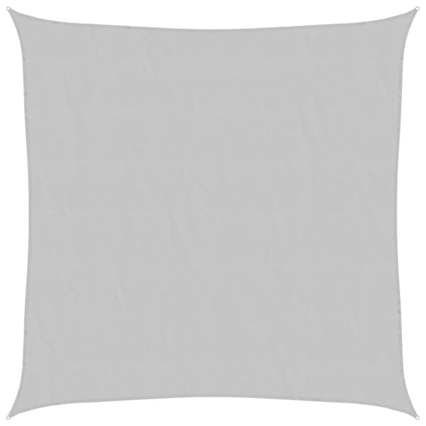 vidaXL Zonnezeil 2,5x2,5 m 100% polyester oxford lichtgrijs