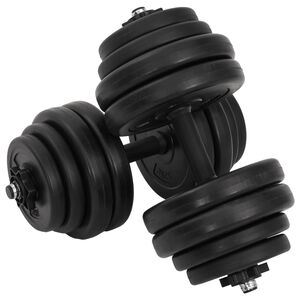 vidaXL Halters 2x15 kg