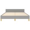 vidaXL Bedframe zonder matras stof lichtgrijs 140x200 cm
