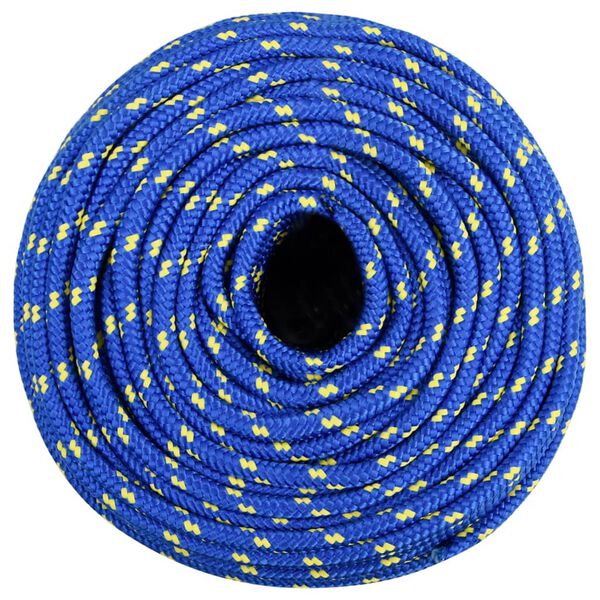 vidaXL Boottouw 6 mm 250 m polypropyleen blauw