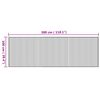 vidaXL Vloerkleed rechthoekig 100x300 cm bamboe naturel