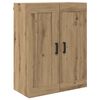 vidaXL Wandkast Artisan Eiken 69,5 x 34 x 90 cm Bewerkt hout
