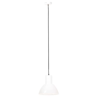 vidaXL Hanglamp rond 25 W E27 28,5 cm wit