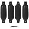 vidaXL | Boot bumpers | Zwart 41 x 11,5 cm PVC
