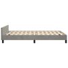 vidaXL Bedframe zonder matras 120x200 cm fluweel lichtgrijs