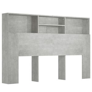 vidaXL Hoofdbordkast 160x19x103,5 cm betongrijs