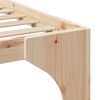 vidaXL Bedframe Bruin 90 x 200 cm Massief grenenhout