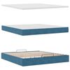 vidaXL Ottoman bed met matras 160x200cm fluweel donkerblauw