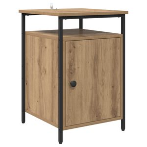 vidaXL Nachtkastje Artisan Eiken 40 x 42 x 60cm Bewerkt hout