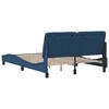vidaXL Bedframe zonder matras stof blauw 140x190 cm