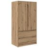 vidaXL Kledingkast Artisan Eik 79,5 x 49 x 156 cm Geconstrueerd hout