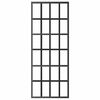 vidaXL Schuifdeur 76x205 cm ESG-glas en aluminium zwart