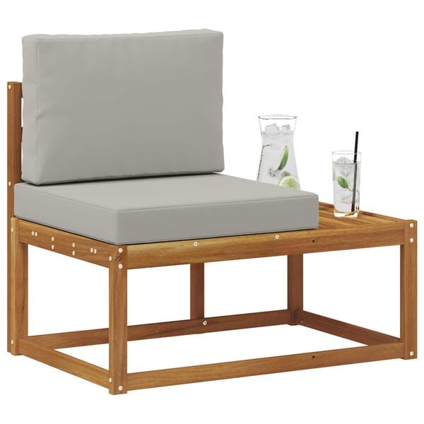 vidaXL Buiten Eind Sofa Naturel 91 x 63 x 73 cm Massief Acaciahout