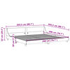vidaXL Bedframe zonder matras massief grenenhout wit 200x200 cm